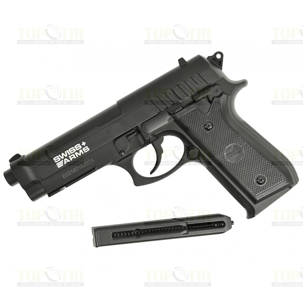 Swiss Arms - Réplique Airsoft Pistolet Co2 P92 4.5mm Full Metal