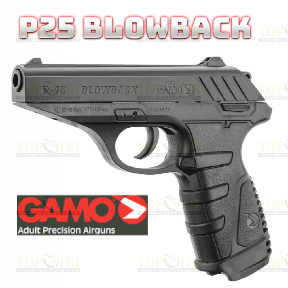Pistolet Gamo P-25 Blowback - Pistolet 4.5