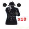 10 Cibles de tir silhouette humaine 50X70 cm