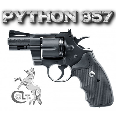 Revolver à plombs Colt Python 2.5" Co2 billes et plombs 4.5mm 