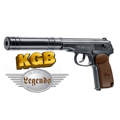 Pistolet à plombs Legends PM KGB CO2 Cal 4.5mm BBs 3 Joules