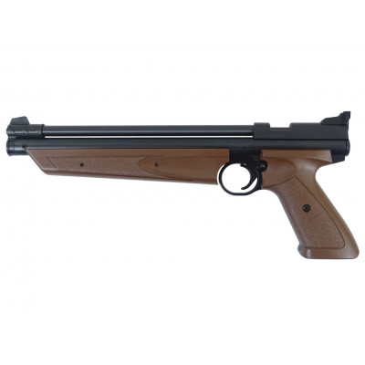 Pistolet à plombs Crosman 1377 pneumatique American marron 8j 4.5mm