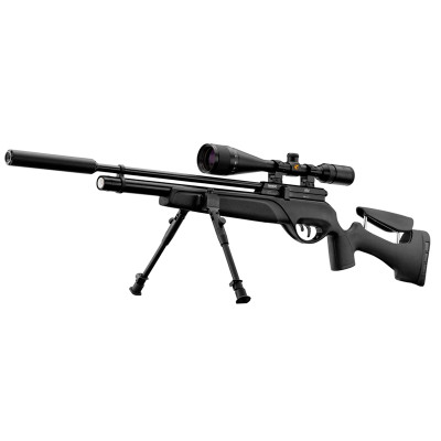 Carabine PCP Gamo HPA Tactical 40j Cal. 5.5mm + pompe PCP+ lunette 4-12x44 AO