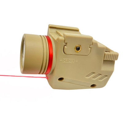 Lampe laser rouge LED 150 Lumens 2 en 1 longue portée - teinte tan