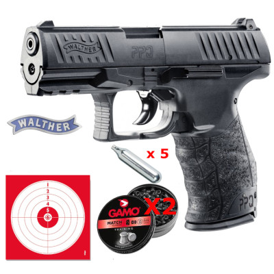 Pack pistolet à plombs Walther PPQ UMAREX 4.5mm