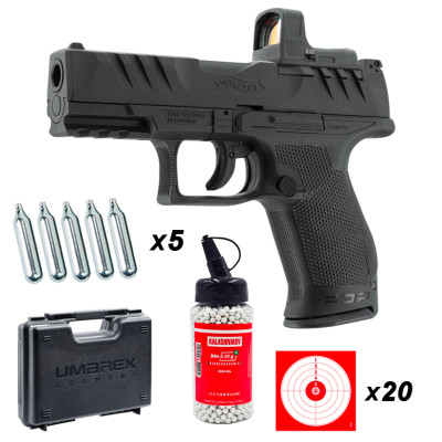 Walther PDP Compact 4" Combo RDS cal. 6mm BBs 2 joules - qualité Umarex 
