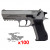 Pistolet Magnum research Baby Eagle Silver 4,5mm - 22 Bbs - 3J - silver