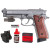 Pack Complet Pistolet SA 92 SWISS ARMS Stainless Co2 1,6J cal. BBs 4.5mm